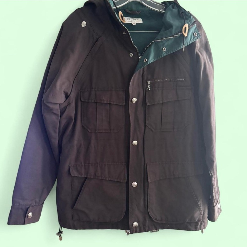 L.L. Bean Dark Brown Military Field Jacket